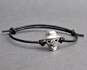 Βραχιόλι unisex με νεκροκεφαλή