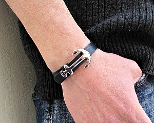 Ατσάλινο Βραχίολι Άγκυρα Για Άνδρες