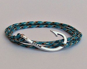 Βραχιόλι ναυτικό ανδρικό με αγκίστρι