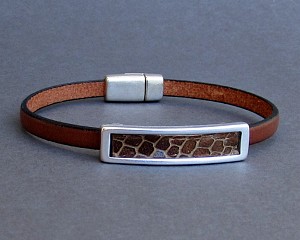 Δερμάτινο Βραχιόλι Για Άνδρες 5mm