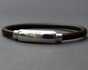 Anniversary Gift For Husband, For Boyfriend, Bracelet For Him, Mens Leather bracelet Cuff Gift For Men Customized On Your Wrist
