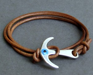 Βραχιόλι ναυτικό με άγκυρα και μάτι