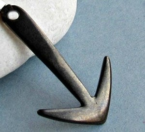 Anchor Mens Leather Bracelet Mens wrap Cuff Bracelet Hook Braceletr Adjustable Black, Silver, Gold, Bronze