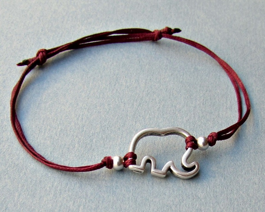 βραχιόλι unisex μακραμέ με ελέφαντα