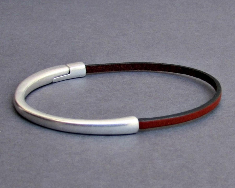 Μinimal Ανδρικό Βραχιόλι Απο Δέρμα